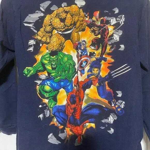 Marvel boys navy top - Picture 2 of 4